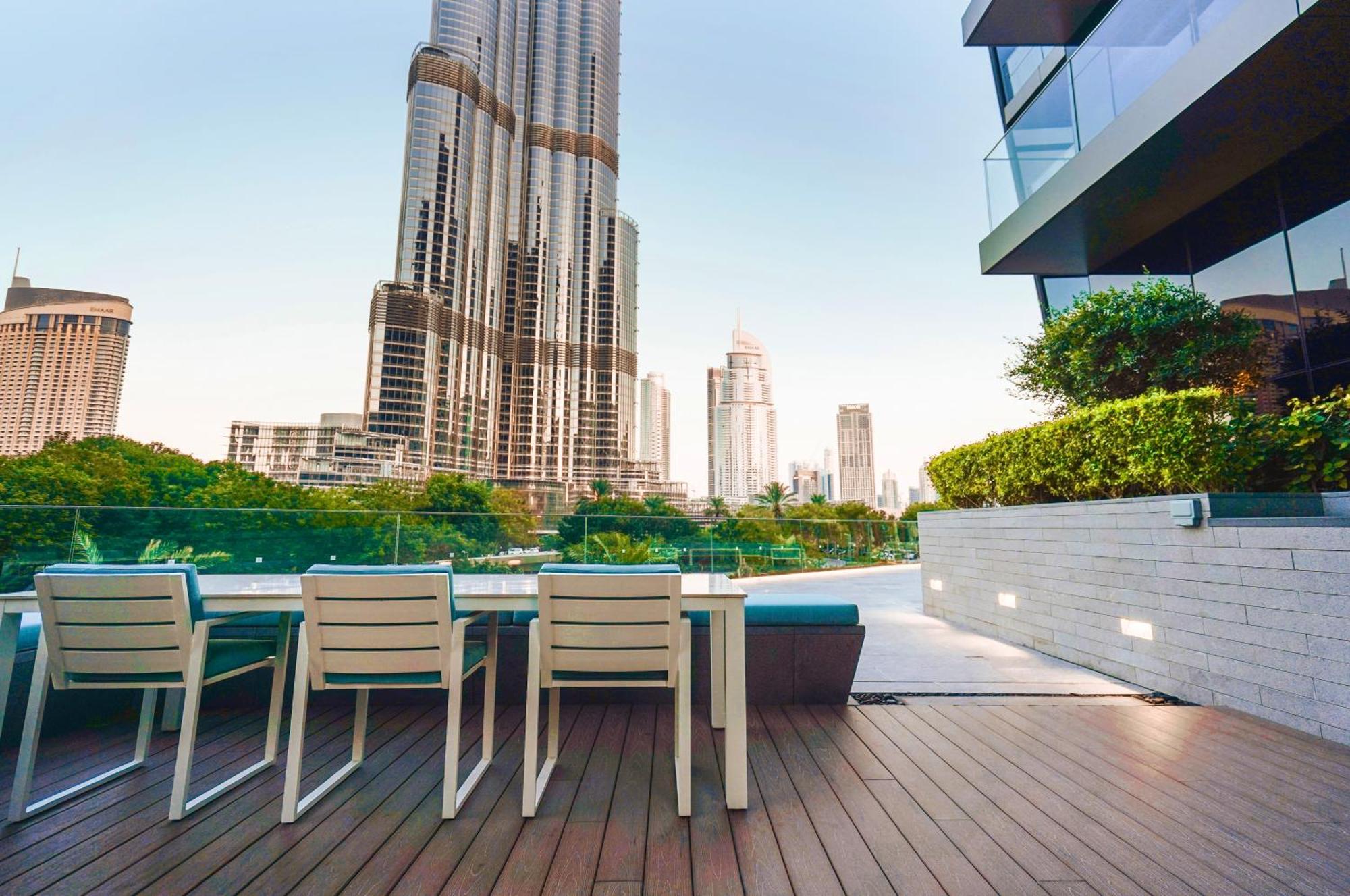The Closest Building To Burj Khalifa With Fountain View In Address Opera Residence Дубай Екстериор снимка